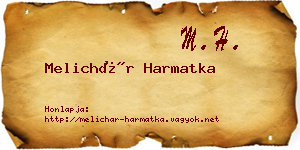 Melichár Harmatka névjegykártya